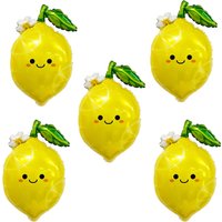 Lemon Balloon Summer Fruit Foil Balloons Fruit Lemon Themed Birthday Baby Shower Summer Vacation Beach Pool Party Decoration
