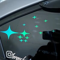 Shiny holographic car window body sticker, waterproof vinyl decal, motorcycle, off-road vehicle, mirror, laptop, water cup
