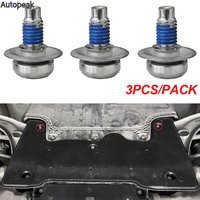 3PCS M8X20 Car Engine Under Tray Bottom Splash Plate Bolt Screw For Audi A1 A3 A8 Q2 Q3 Q7 Q8 TT WHT000729A