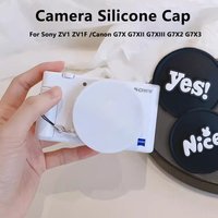 Camera Silicone Case Lens Cap Cartoon Camera Cap for Sony ZV1 ZV1F Canon G7X G7XII G7XIII G7X2 G7X3 Lens Cap Camera Cover