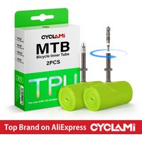 AliExpress CYCLAMI Bike Inner Tube Ultralight TPU Hose Metal Presta Valve FV Removable Bike Accessories For Mountain 1.9 2.5 MTB 29 27.5 26