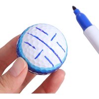 8Pcs/Set Vibrant Colors Golf Ball Line Marker Set 4 Marking Stencils Precision Golf Balls Alignment Exerciser 4 Pens