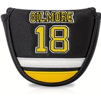 Golf Half-Round Putter Protective Cover - Waterproof Fabric with Digital Embroidery Design, Fits Most Standard Putters