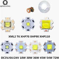 DC3V/6V/24V XML2 T6 XHP70 XHP90 XHP110 LED COB Replace 18W 30W 36W 45W 54W 72W For Flashlight Car Light Diving Light Source