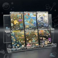 6Pcs/set DIY Proxy Anime PTCG Collection Card Surfing Fan Art Card Lot Foil Flash Card Gengar Completionist Gift