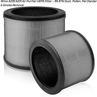 Winix A230 A231 Air Purifier HEPA Filter – 99.97% Dust, Pollen, Pet Dander & Smoke Removal