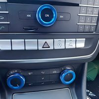 Car Conditioning Volume Knob Cover Ring Fit For Mercedes Benz A B Class GLA CLA AMG 2013-2018 Air Condition Control Trim