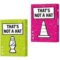 Fun Thatโs Not a Hat Happy Party Game Set,Top Board Game with Basic Extended Card Game, English Tabletop Game for 3-8 Players