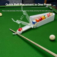 Precision ABS Plastic Pool Ball Rack Billiards Setter - Professional Training Equipment for Table Games Durability Practice Tool