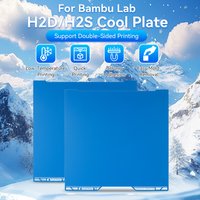 355x346mm Build Plate for Bambu Lab H2D/H2S Cool Plate Double-Sided Plate Spring Steel Sheet Bambulab 3D Printer Heatbed