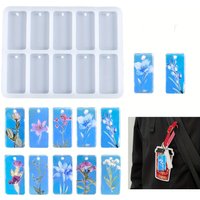 A Style of 10 Square Full Page Small Pendant Keychain Pendant Jewelry, DIY Handmade Art Jewelry, Resin Silicone Mold, Drop Glue