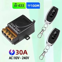 AC220V 433Mhz Remote Control Hign Power On off Remote SwitchControl Transmitter for Water Pump Motor LED/Electric Appliance