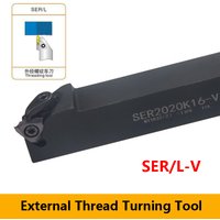 LIHAOPING SER-V SER SEL CNC-Drehschneider Außengewinde-Drehwerkzeughalter SER1616H16-V SER2020K16-V SER2525M16-V SER2020K22-V