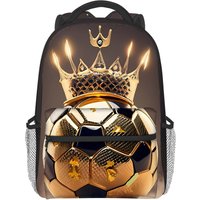 Large Capacity Football Full Width Printing Backpacks for Boy and Girls Best Gifts 2D Flat Cartoon School Bag for Children