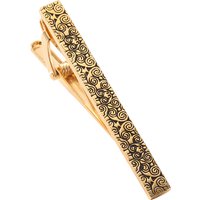 High quality carved rose tie clip brand new fashionable men's tie wedding shirt clip brass material tie clip