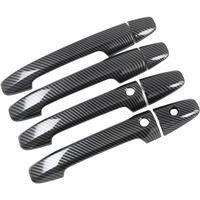 For Honda Stepwgn Stepwagon rp3 rp5 2015-2021 Carbon Fiber Chrome Car Door Handle Cover Trim Sticker Styling Auto Accessories