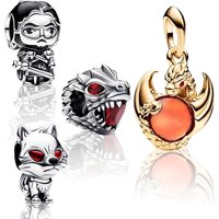 Hot Toys 2025New Game of Thrones Charm Beads Dangle Fit Original silver Bracelet Necklace Bead For Diy Jewelry Women Gift