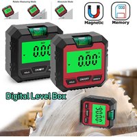 Digital Level Protractor Magnetic Inclinometer Level Angle Meter Angle Finder Level Box Angle Measuring Tool for Carpentry Build