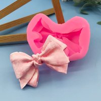 1 Piece, 3D Single Bow Silicone Mold, Chocolate Flipping Sugar Cake Mold, Decorative Baking Tool