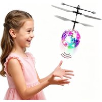 Suspended Crystal Flying Ball Infrared Induction Gesture Control Colorful Luminous Toys Flying Unique Gifts for Friends.