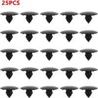 25pcs Car Hood Insulation Clip Fasteners For Toyota 90467-09050 Model V07 10mm Hood Insulation Retainers Car Accessories