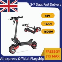 J15 Max Adult Foldable Electric Scooter 1600W 48V18AH 10 Inch Off-Road Tire E-Mountain Scooter