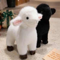 20/30/40cm Simulated Lamb Plush Toy Standing Posture Lamb Plush Doll Soft Stuffed Cuddly Farm Animal Birthday Gift