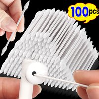 Double Head Cotton Stick Disposable Cleaning Swab for IPhone IPad Samsung Phones Tablet Charger Port Earphone Laptop Slot Dust