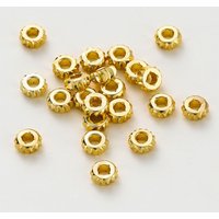 50 Stück 14K/18K vergoldete Messingstreifen flache lose Distanzperlen mit großem Loch für DIY Schmuckherstellung Armband Halskette Erkenntnisse