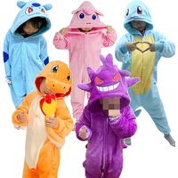 Jigglypuff Gengar Snorlax Onesie Kigurumi Squirtle Bulbasaur Cosplay Costume Halloween Birthday Pajamas Pijama