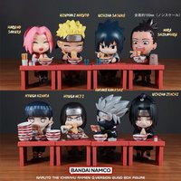 BanDai Blind Box | Naruto Shippuden Ramen Theme Blind Box Q Version Naruto & Sasuke Figures Desktop Ornament Anime Peripherals