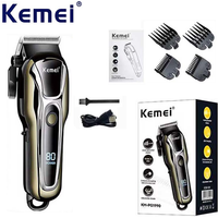 Kemei KM-PG1990A USB Rechargeable Electric Hair Clipper Professional Cordless Men Hair Trimmer Men's Hair Cutting Machine
