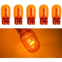 2Pcs T20 7443 W21 5W 7440 Glass Halogen Turn Signal Lamp Brake Stop Lights Bulb Daytime Running Lights Warm White Reversing Bulb