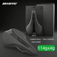 ULLICYC Ultra EVA Cushion Ultra-light Cycling Saddle 114g 240x155mm Carbon Saddle Bicycle Seats for MTB Road Gravel Bike Parts