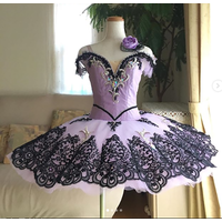purple black Sleeping Beauty ballet competition tutu Fiary Doll professional ballet costume women pancake platter bell-shaped