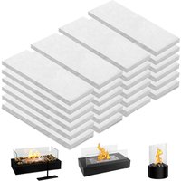 5/24Pc Bioethanol Sponge Fireplace Accessories Indoor Ethanol Fireplace Burners Wool Heat Resistance Fiber Cotton Burning Sponge