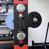 16mm Threaded Gym Pulley Wheel Smooth Steel Plastic Power Rack Pulley System Accessory for DIY Fitness Squat Rack Attachment