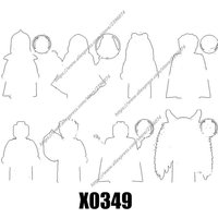 Action Figures Building Blocks Series X0349 XH2011 XH2012 XH2013 Best Gift for Boys Girls Birthday & Holidays Toys
