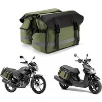 AliExpress NONE Bicycle Side Bag Bike Motorcycle Saddlebag Luggage Bags Waterproof Canvas Storage Bag For Honda Shadow For Suzuki DR 650