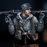 1/10 Bust Resin Soldier Model Kit Colorless Self Assembled A-2288