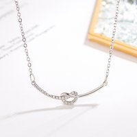 925 Sterling Silver Necklace Pendant Shining 5A Zircon for Women Wedding Jewelry Engagement Charm Party Gift Fine