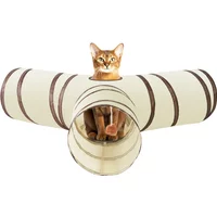 Cat Tunnel Long T/Y Ways Cat Play Tunnel Foldable Funny Interactive Indoor Play Toys Games Kitty Cubes Pet Supplies