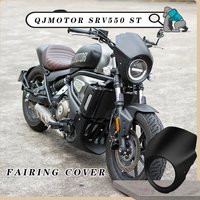 For QJMOTOR SRV 550 ST Motorcycle Fairing Headlight Cover with Instrument Sunshade Meter Front Cowl Sunshield Lamp Protector