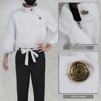 2026 Jujutsu JJK Manga Anime Yuta Okkotsu Cosplay Costume Wig Jacket Black Pants Uniform Rose Net Synthetic Halloween
