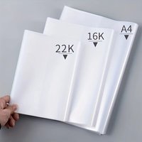 10PCS A4/16K/A5 Plastic Book Cover Self-Adhesive Closure Waterproof Transparent Book Cover Wear-Resistant