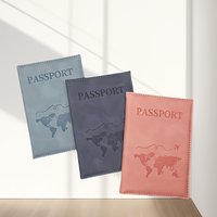 Custom PU Passport Holders, Lightweight, Foldable, Portable, Perfect Size for Outings And Vacations, Ideal for ID Holders