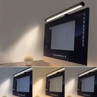 Eye-Friendly LED Monitor Light Hanging Desk Lamp – Stepless Dimming, No Glare Design for Office Work & Gaming Setup