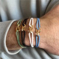 Bohemian Color Braided Rope Bracelet Retro Simple CCB Clasp Men Bracelet Fashion Party Jewelry Accessories