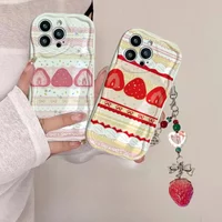 Cute Cake Lace Strawberry Case For Huawei Honor 600 400 200 Pro 90 Lite X5C X7D X8D X9D X6B X7B X5B X6C X8C X6A X8A X5 X7A X9C