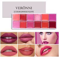 12 color lipstick palette Velvet matte moisturizing lipstick lip gloss palette Waterproof color-resistant lipstick palette